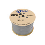 Cable Multipar telefónico CCA 6PX24 AWG  LK-6P GRIS