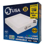 Panel Cuadrado Adosable PSQ-12W