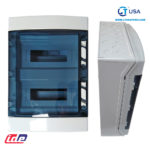 Tablero Hermético plástico CDP24PT libre de halógeno IP65 24 Polos Adosable