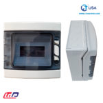 Tablero Hermético plástico CDP8PT libre de halógeno IP65 8 Polos Adosable