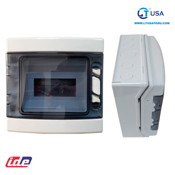 Tablero Hermético plástico CDP8PT libre de halógeno IP65 8 Polos Adosable