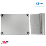 EX161 - Caja plástica derivación hermética. Libre de halógeno. 121x166x80 IP65-67 Pretroquelada