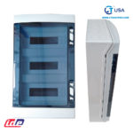 Tablero Hermético plástico CDP36PT3F libre de halógeno IP65 36 Polos Adosable