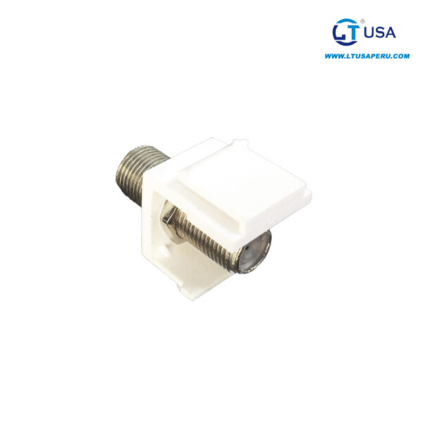 Empalme doble Hembra F / F rosca larga + base plástica para placa de pared LT-89P