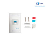 Face Place 1 puerto PVC 45º UL Iconeable Blanco tipo 120 70x115 MM  LT-145