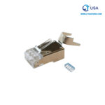 Plug RJ45 CAT6A Metálico STP de 2 piezas LT-CAT6A