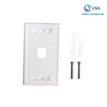 Face place de 1P blanco iconeable PC-1V-CAT6