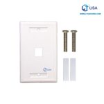Faceplate de 1 puerto blanco LT-1P
