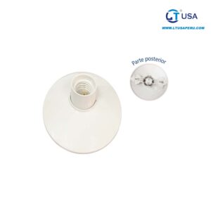 Socket Plastico Rosca E27 220VAC 6AMP PLANO LT-269
