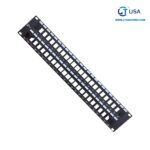 Patch panel 48P CAT6  modular 19" 2RU PP-48P-CAT6