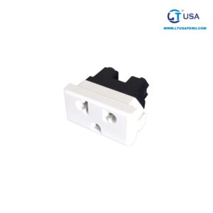 ACCESORIO  DADO TOMACORRIENTE + TIERRA P/ PARED 220VAC LT-106-T