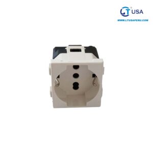 ACCESORIO  DADO TOMA CORRIENTE + TIERRA SHUKO P/ PARED 16A 270V LT-127