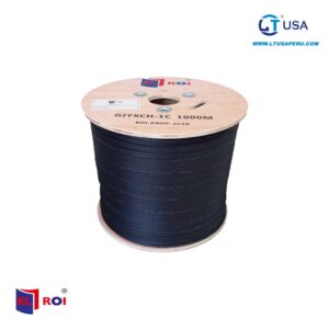 Cable Droop- FTTH SM G657A1, LSZH,  Fibra óptica 1 hilo 1km ROI-DROP-1C1K