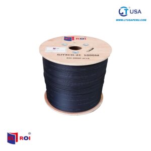 Cable Droop- FTTH SM G657A1, LSZH, Fibra óptica 2 hilos 1km ROI-DROP-2C1K